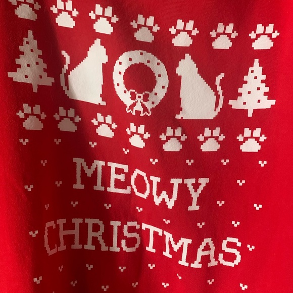 Meowy Christmas Sweatshirt - Picture 2 of 4
